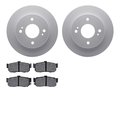 Dynamic Friction Co 4302-67008, Geospec Rotors with 3000 Series Ceramic Brake Pads, Silver 4302-67008